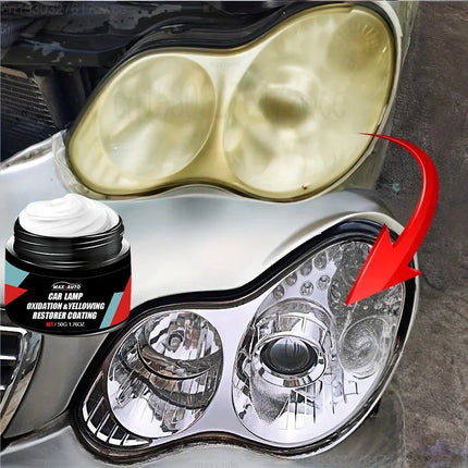 Car Headlight Restoration Polishing Kit - Scratch Remover & Oxidation
