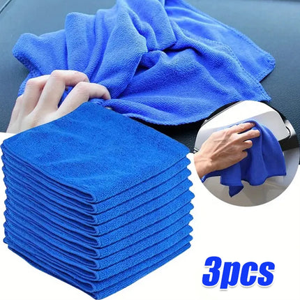 10Pcs Microfiber Towels Car Wash Drying Cloth Towel Household Cleaning