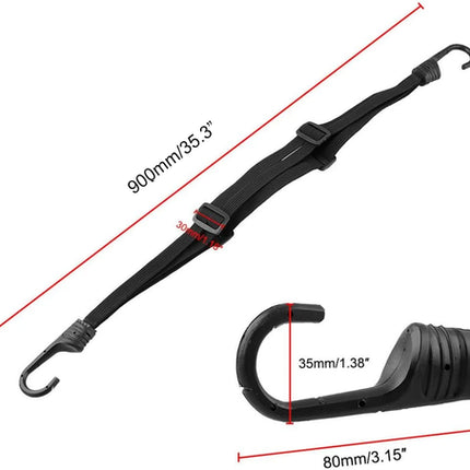 SEAMETAL 60/90CM Motorcycle Helmet Straps Hook Luggage Retractable