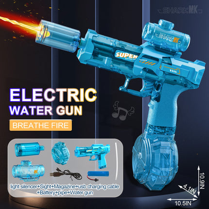 New Electric Water Gun With light Sprays Flame Effect Continuously