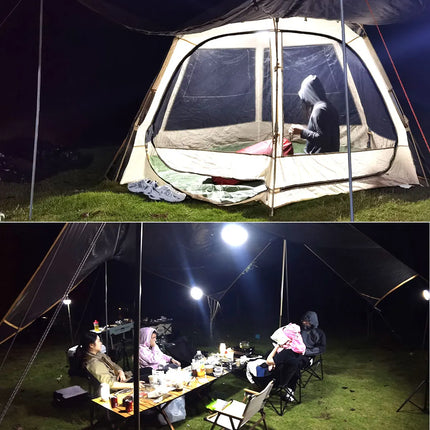 MOSLIGHTING 80W Camping Lantern Portable Flashlights Rechargeable