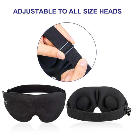 Eye Mask for Sleeping 3D Contoured Cup Blindfold Concave Molded Night