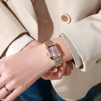 Fashionable Classic Five Bead Bracelet Watch Square Women's Fashion