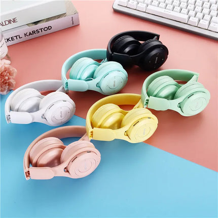 Y08 Wireless Bluetooth Headphone  Macaron Headphones Stereo Headband