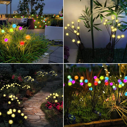 Firefly Garden Solar Lights 8LED 10LED 40LED Outdoor Waterproof RGB