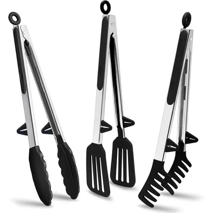 Kitchen Tongs Silicone Food Tongs Non Stick Cooking Serving Tongs For