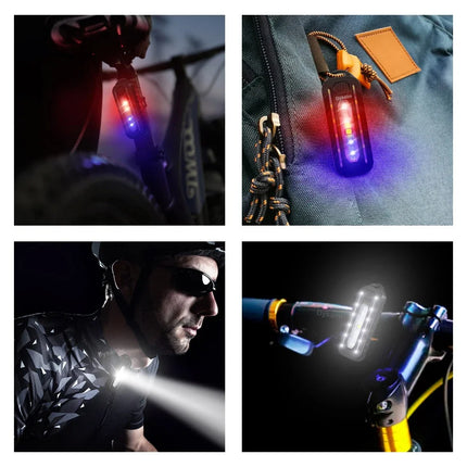 USB Recharge LED Flashlight Work Light Keychain Flashlight for Police