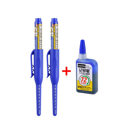 45mm Waterproof Deep Hole Marker Pens Long Nib Head Carpenter Pen