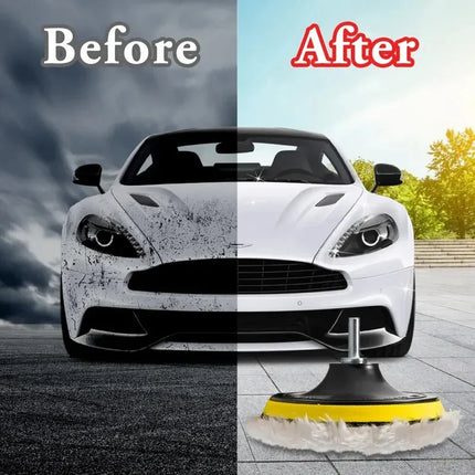 5PCS 3/4/5/inch Polishing Kit Polishing Pad Car Waxing Sponge Disk