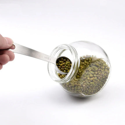 6pcs/set Food-grade Stainless Steel Measuring Spoon Set Sugar Coffee