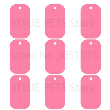 20Pcs Pet Id Dog Tag Aluminum Military Army ID Tag Name Blank Dog Tags