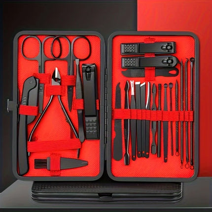 7-24pcs Professional  Nail Clippers Kit - Ultra Sharp Fingernail and