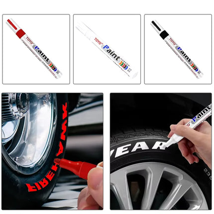 Waterproof Car Tyre Tire Tread Tire Paint Pen Marker DIY Art Drawing