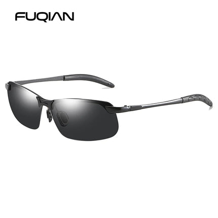 Fashion Half Frame Photochromic Sunglasses Men Women Classic Chamelon