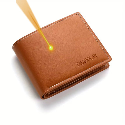 Personalized Men's Vintage Wallet - Custom Name Engraved Bifold Short