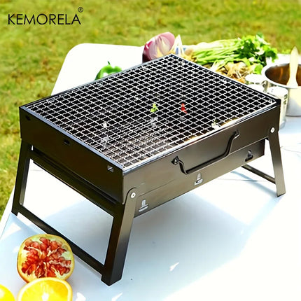 Portable BBQ Charcoal Grill Stainless Steel Small Mini BBQ Tool Kit