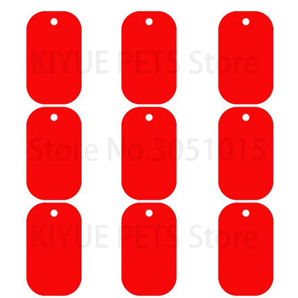 20Pcs Pet Id Dog Tag Aluminum Military Army ID Tag Name Blank Dog Tags