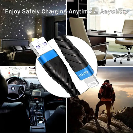 3A Fast Charging USB Cable For iPhone 11 12 13 14 Pro X XS Max 6 7 8