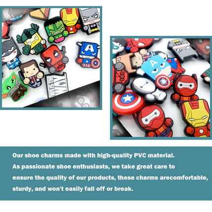 Random 10/20/30Pcs Hot Toys Series Shoe Charms For Clogs,PVC Shoe DIY