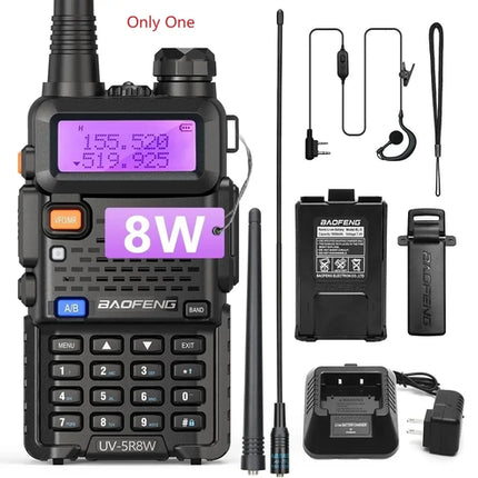 1/2X Baofeng UV-5R 8W Tri-Power Walkie Talkie High Power Dual Band
