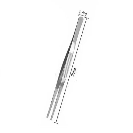 JJYY 304 Stainless Steel Food Tongs Long Handle Non-Slip Barbecue
