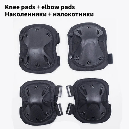 Tactical Knee Pad Support Elbow Protector CS Military Army Airsoft