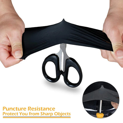 Disposable Nitrile Gloves Black Powder & Latex Free Cleaning Gloves