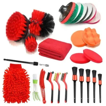 Electric Drill Brush Accessories A Set Of Electric Car Wash Brush Car