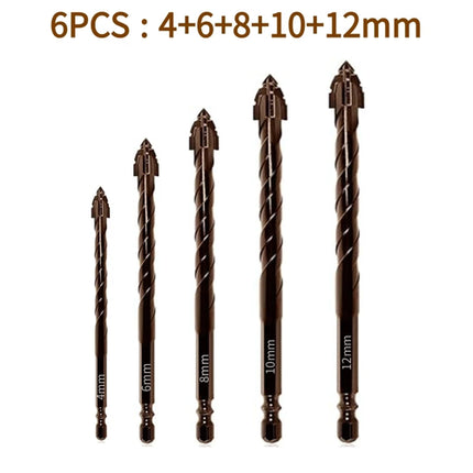 10/7PCS Serrated Drill Bits Set High Strength Special Serrated Twist