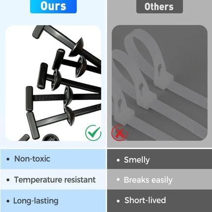 Universal Nylon Cable Tie Buckle Auto Fastener Screw Replacement Clip