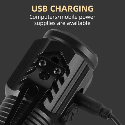 New Ultra Powerful Flashlight 3 Core LED Mini Tactical Flashlight USB