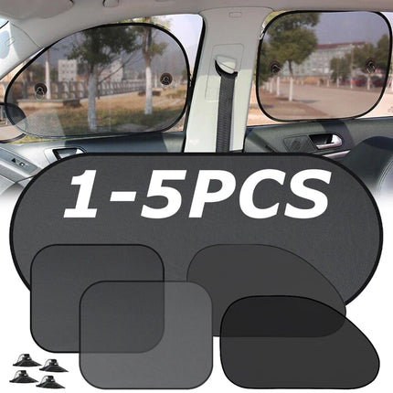 1-5Pcs Universal Car Sunshades Foldable Auto Side Window Rear