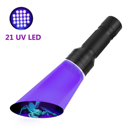 12/21/51 LED Protable UV Flashlight Black Light Ultraviolet Torch