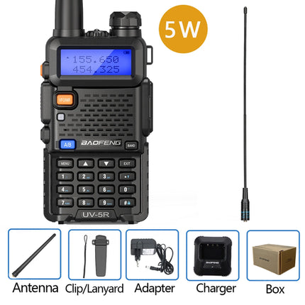 Baofeng Walkie Talkie UV 5R 5W 8W Dual Band Ham Two Way Radio Vhf Uhf