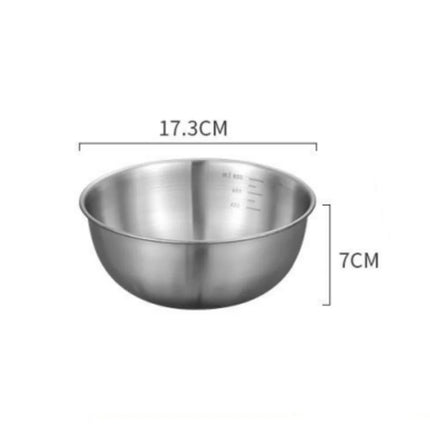 1-3 Stainless Steel Bowl Set with Scale for Cooking Baking Food