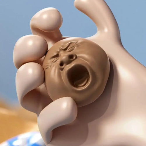 Creative Facial Yawning Water Spray Toy Funny Ornament Pinching