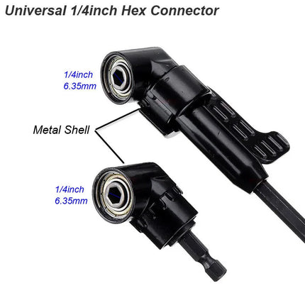 Right Angle Screwdriver Attachment Holder Magnetic Power Drill Bit