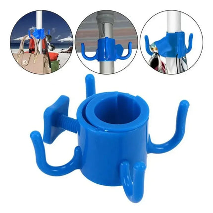 Beach Umbrella Hanging Hook, 4-prongs Plastic Umbrella Hook Hanging