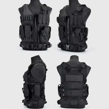 Adjustable Molle Tactical Vest Combat Body Armor Vests Security Guard