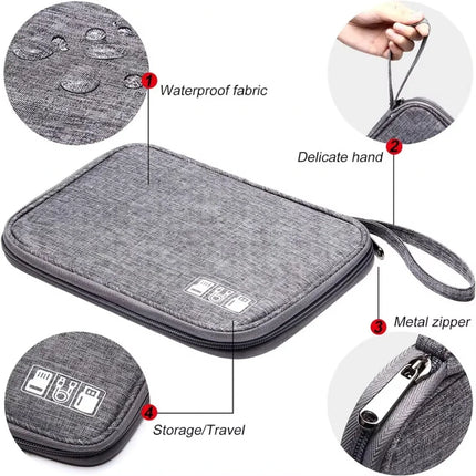 NNBILI Cable Storage Bags System Kit Case USB Charger Data phone