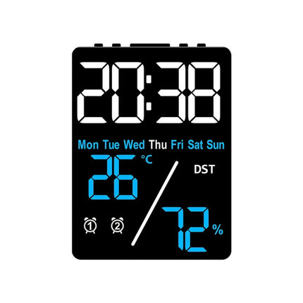 Multifunctional Large Screen Digital Alarm Clock Humidity Display