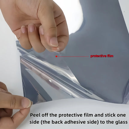 Silver Sunscreen Insulation Film Glass Sticker Anti-Peeping Anti-Light