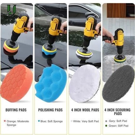 Electric Drill Brush Accessories A Set Of Electric Car Wash Brush Car