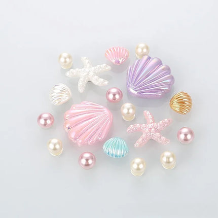 18PCS Shoe Charm DIY Summer Starfish Shell Handicrafts Shoe Decoration