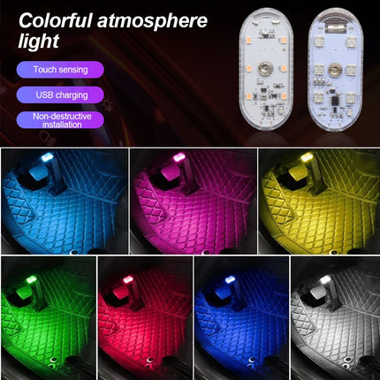 Multi Color Car Lights Wireless LED Touch Light Roof Ceiling Sensor