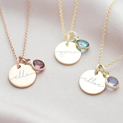 Personalized Birthstone Necklace For Women Best Christmas Gift Jewelry