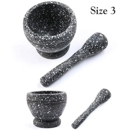 Kitchen Small Cooking Tools Resin Mortar Pestle Set Garlic Herb Spice
