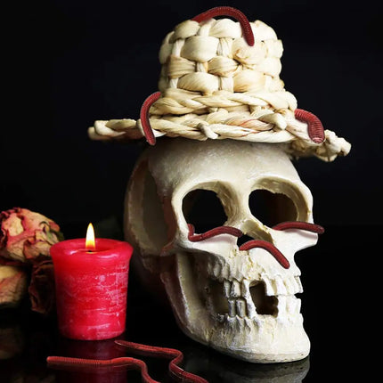 10Pcs Simulated Insects Earthworms Soft Rubber Toy Floor Dragons Props