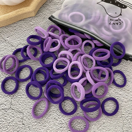 50/100Pcs Hair Bands for Children Colorful Nylon Scrunchie Hair Ties