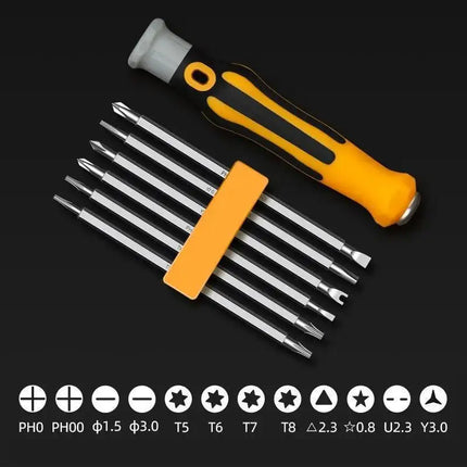 12 In 1 Magnetic Screwdriver Set Cross Flat Shaped Screwdriver Head